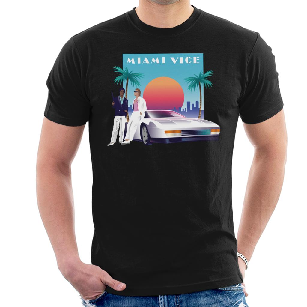 Miami Vice Sunset Men's T-Shirt product image 1