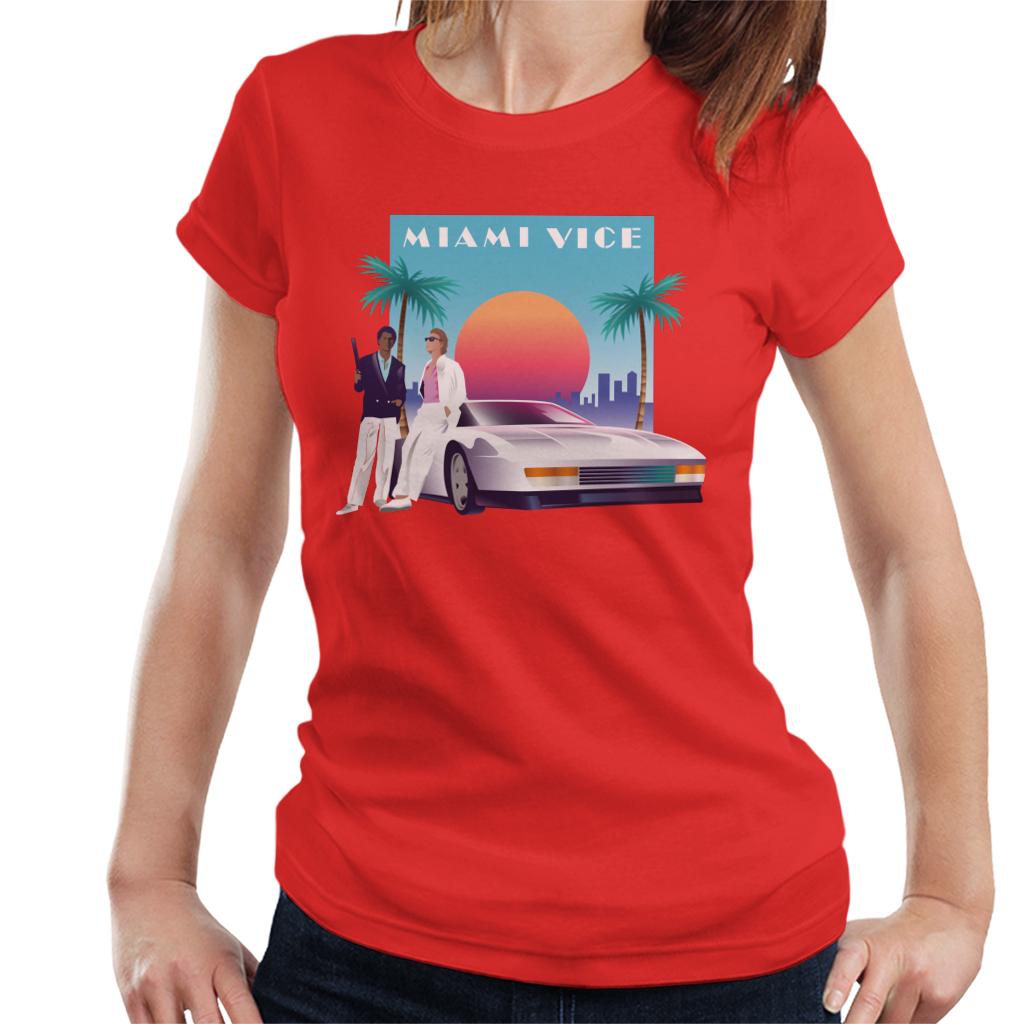 Miami Vice Sunset Women's T-Shirt product image 4
