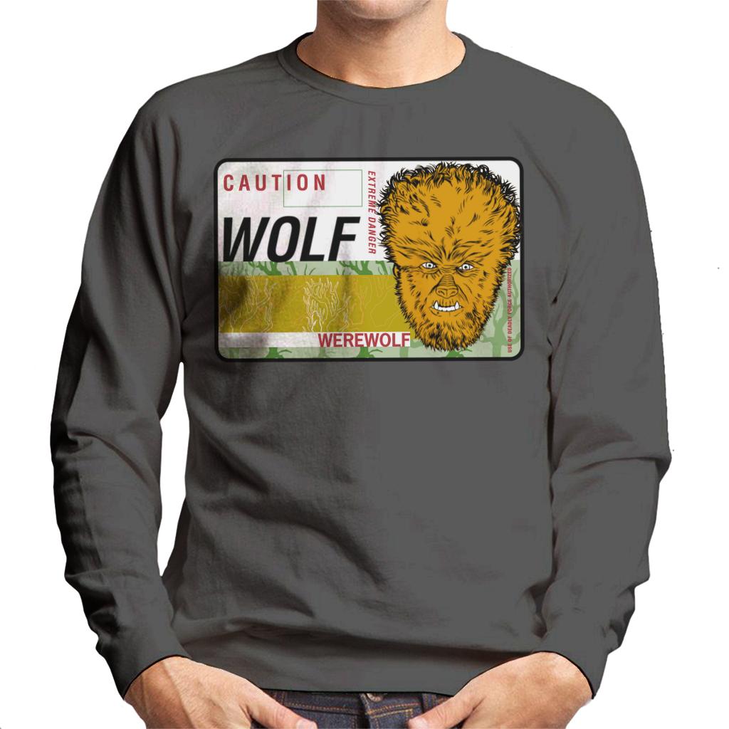 The Wolf Man Caution Extreme Danger Men's Sweatshirt product image 1