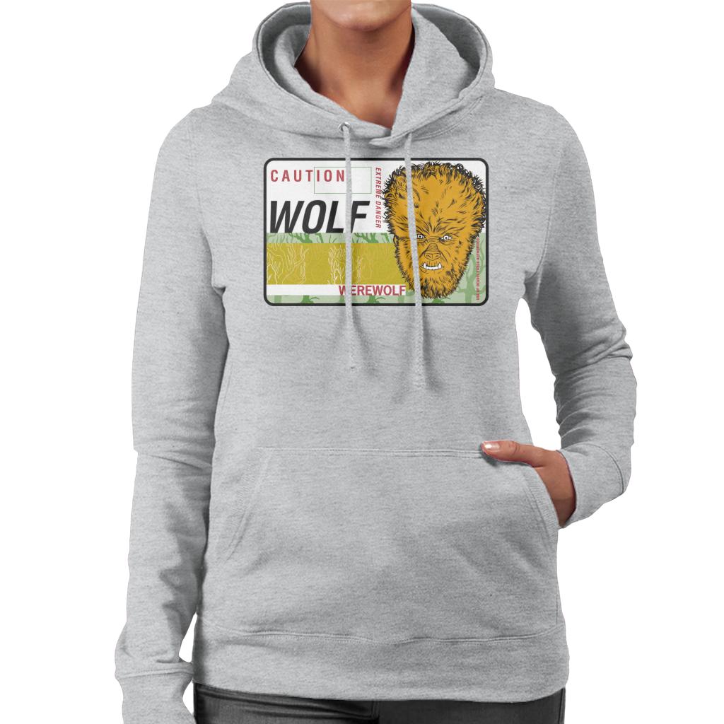 The Wolf Man Caution Extreme Danger Women's Hooded product image 4