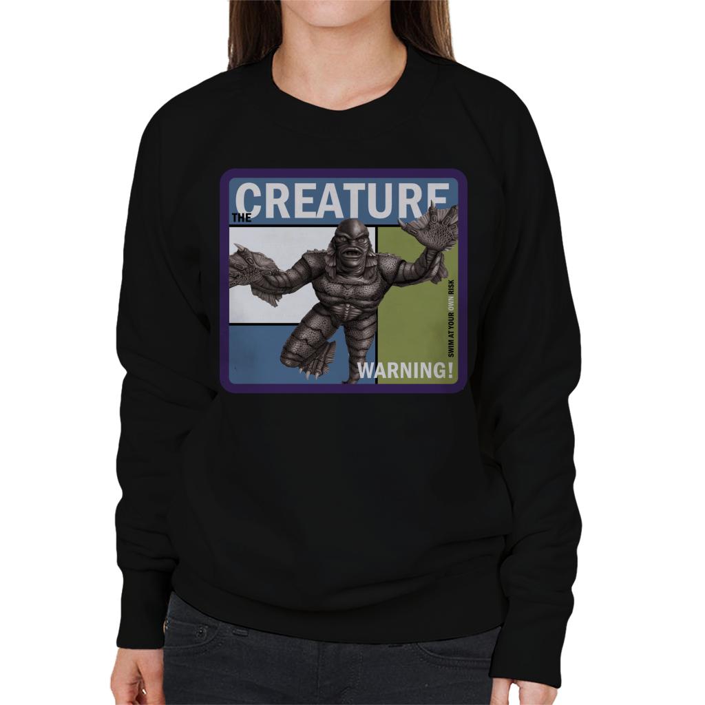 The Creature From Black Lagoon Warning Women's Sweatshirt product image 1