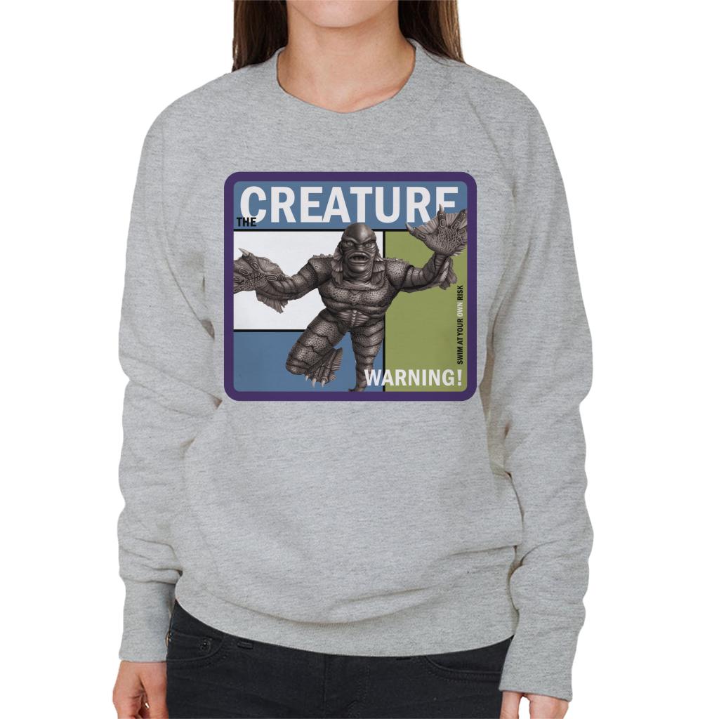 The Creature From Black Lagoon Warning Women's Sweatshirt product image 4