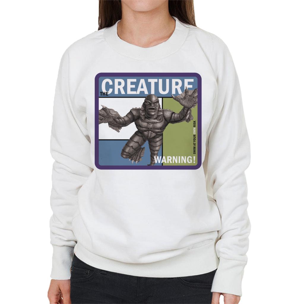 The Creature From Black Lagoon Warning Women's Sweatshirt product image 6