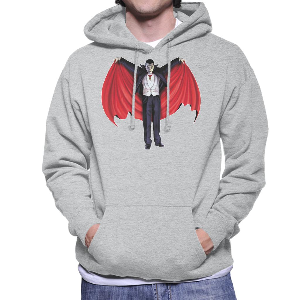 Dracula Cape Full Men's Hooded Sweatshirt product image 4
