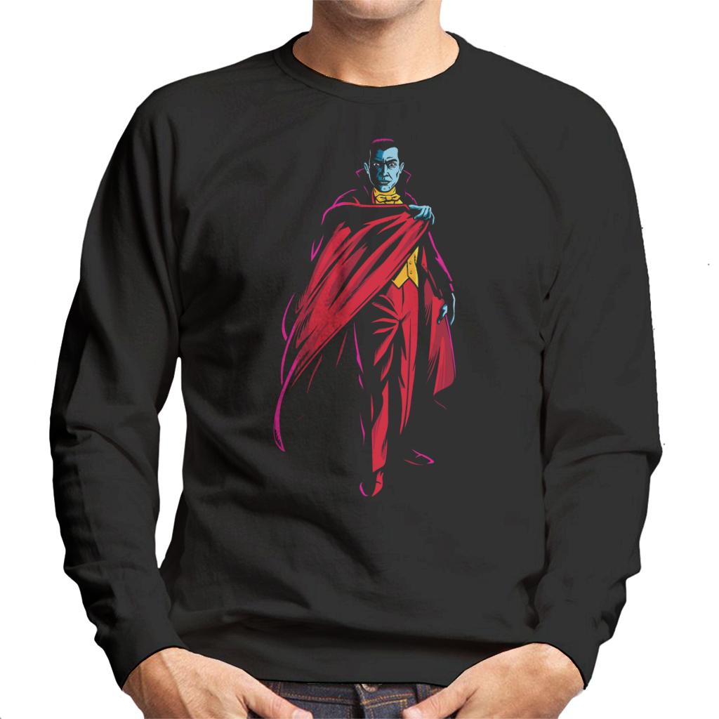 Dracula Cape Pose Dark Blood Illustration Men's Sweatshirt product image 1