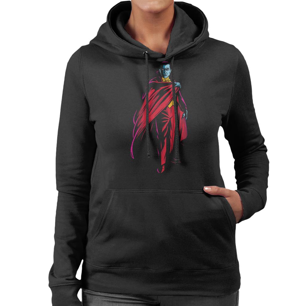Dracula Cape Pose Dark Blood Illustration Women's Hooded product image 1