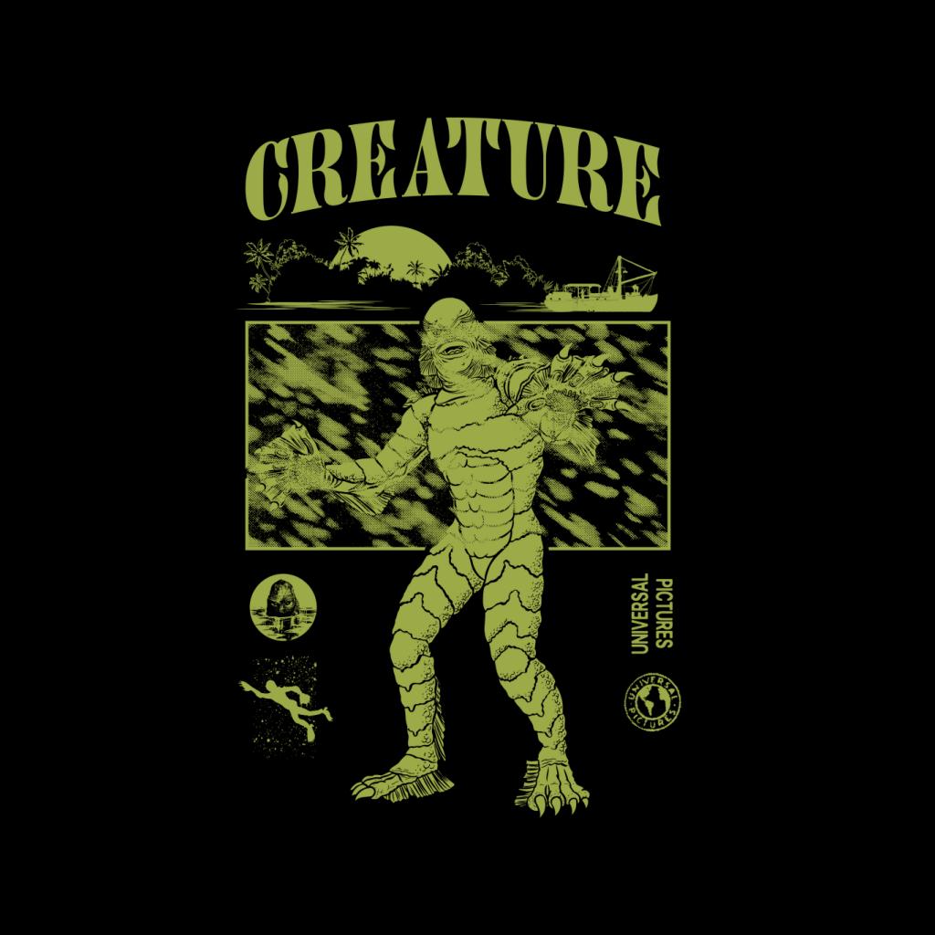 The Creature From Black Lagoon Sunset Boat Women's Hooded product image 2