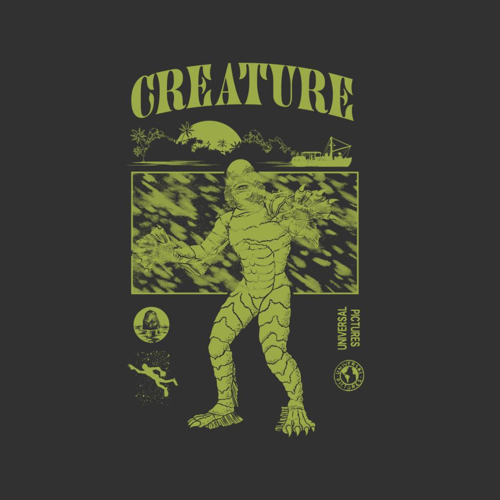 The Creature From Black Lagoon Sunset Boat Men's Sweatshirt product image 5