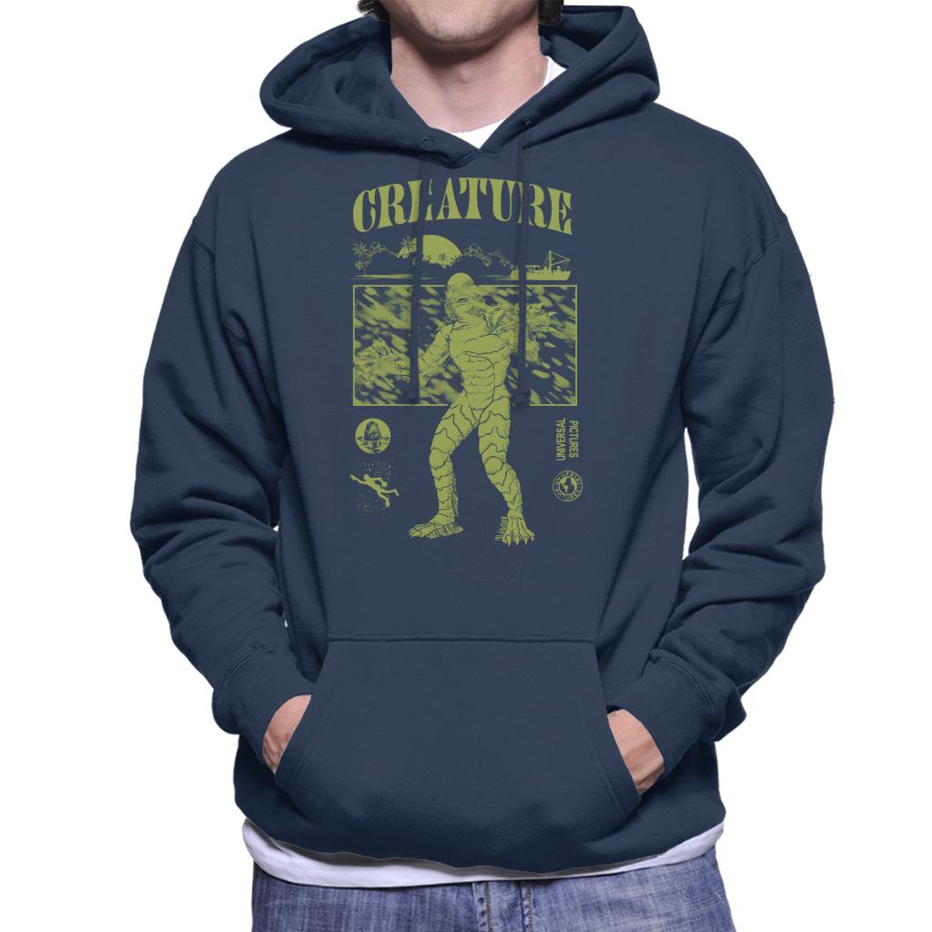 The Creature From Black Lagoon Sunset Boat Men's Hooded product image 6