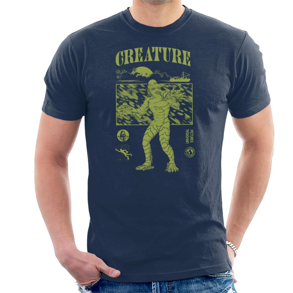 The Creature From Black Lagoon Sunset Boat Men's T-Shirt product image 6