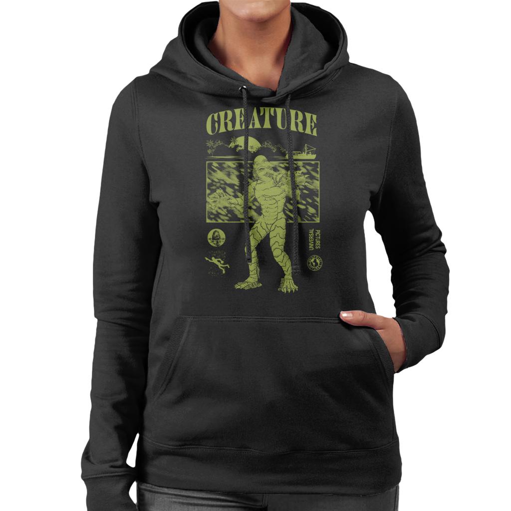 The Creature From Black Lagoon Sunset Boat Women's Hooded product image 1