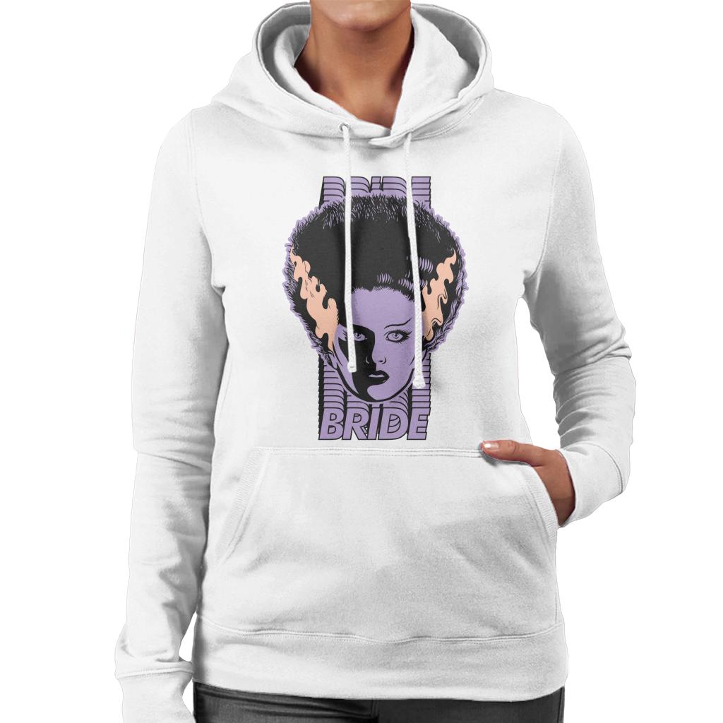 Bride Of Frankenstein Character Head Women's Hooded product image 4