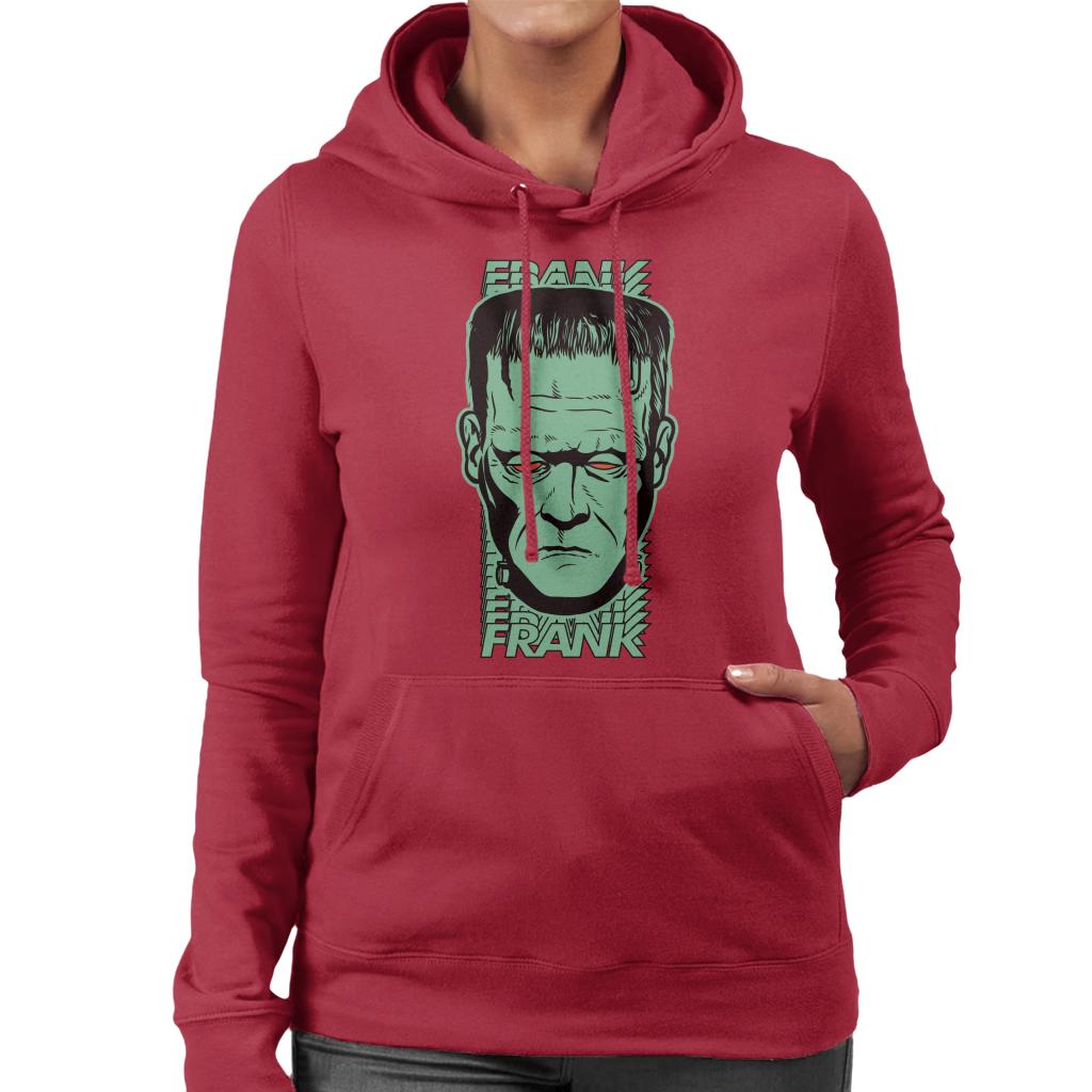Frankenstein Frank Red Eyes Women's Hooded Sweatshirt product image 4