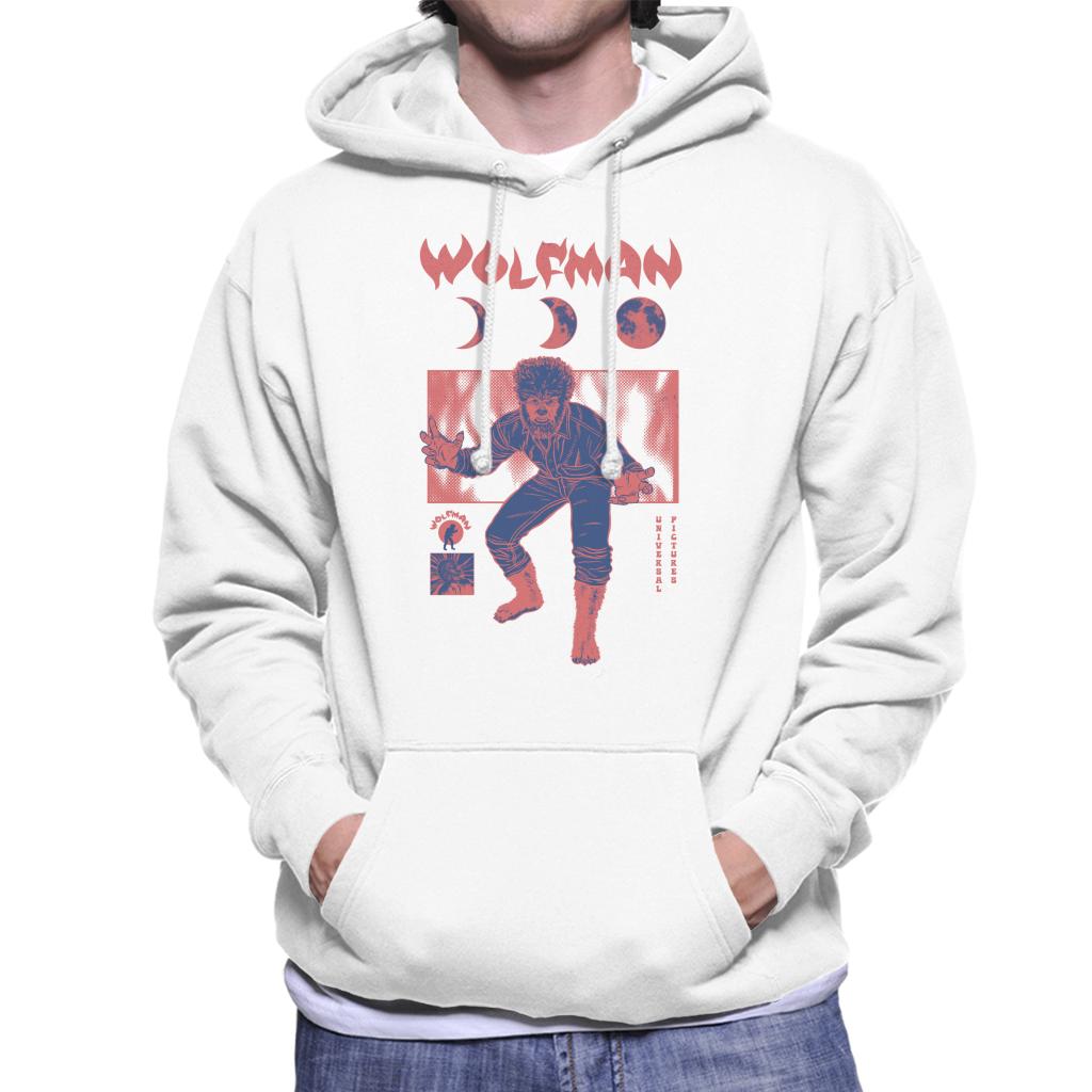The Wolf Man Stages Of Moon Men's Hooded Sweatshirt product image 4