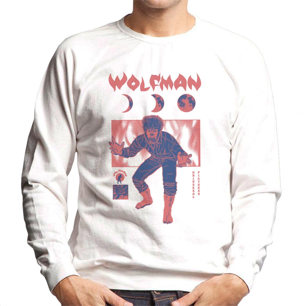 The Wolf Man Stages Of Moon Men's Sweatshirt product image 4