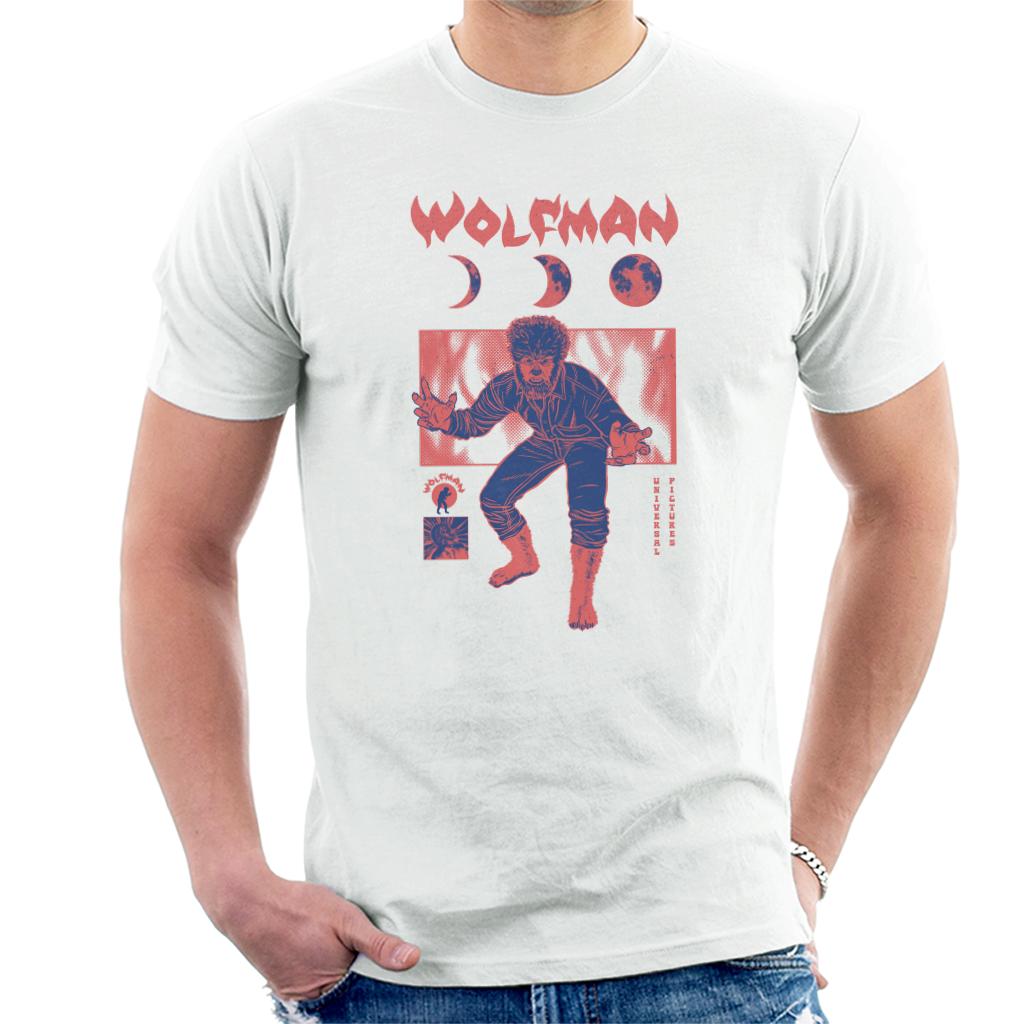 The Wolf Man Stages Of Moon Men's T-Shirt product image 4