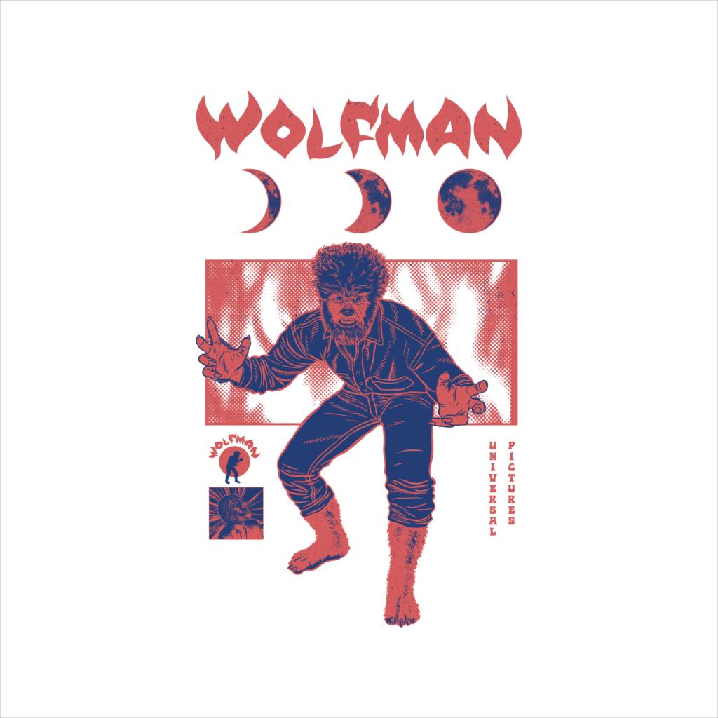 The Wolf Man Stages Of Moon Men's Hooded Sweatshirt product image 5