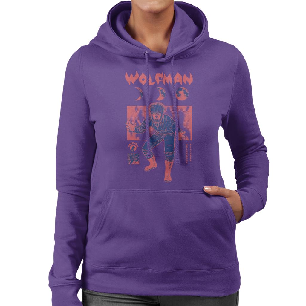 The Wolf Man Stages Of Moon Women's Hooded Sweatshirt product image 6
