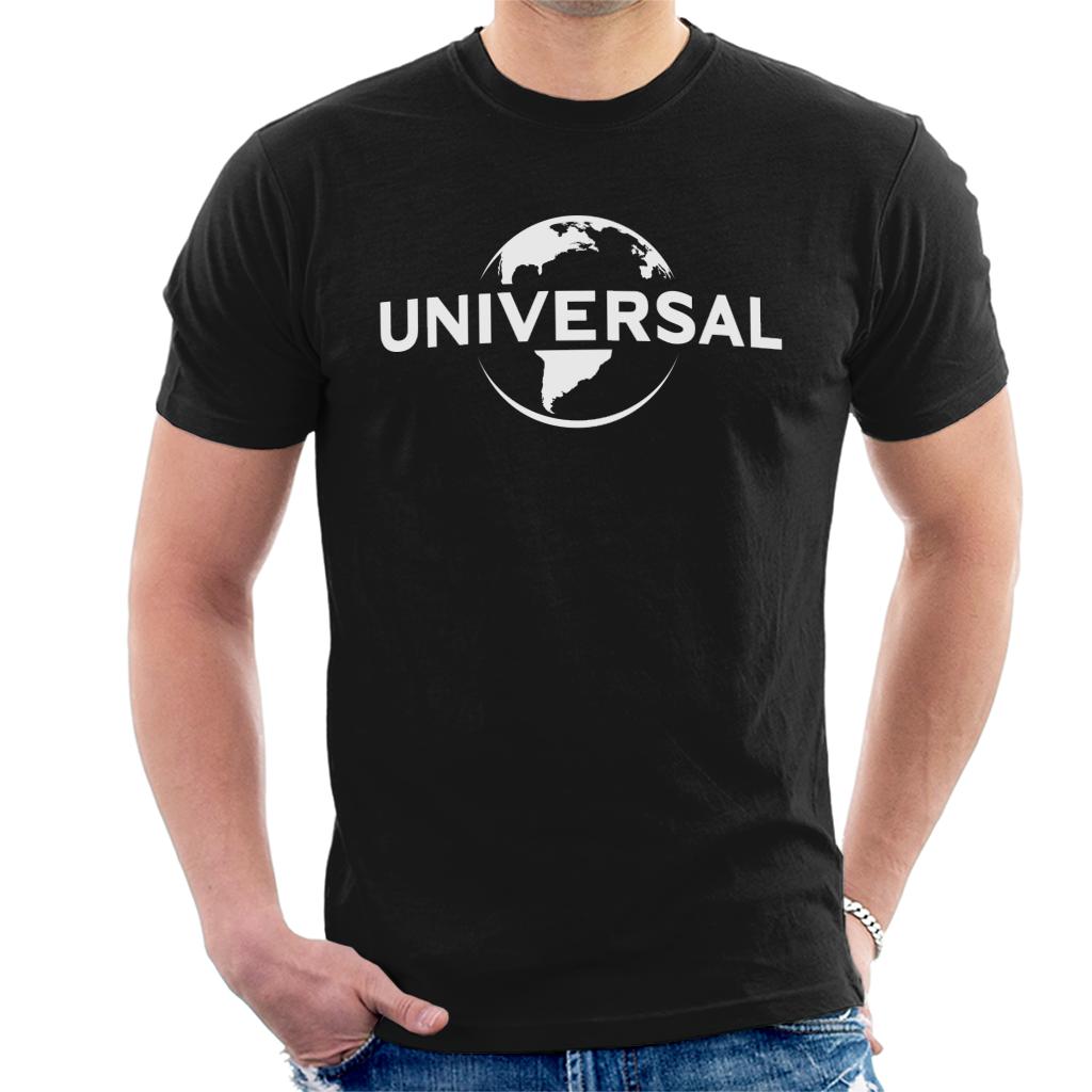 Universal Pictures Black And White Logo Men's T-Shirt product image 1