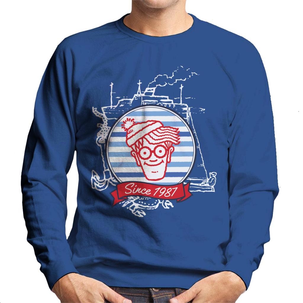Where's Wally Since 1987 Boat Men's Sweatshirt product image 4