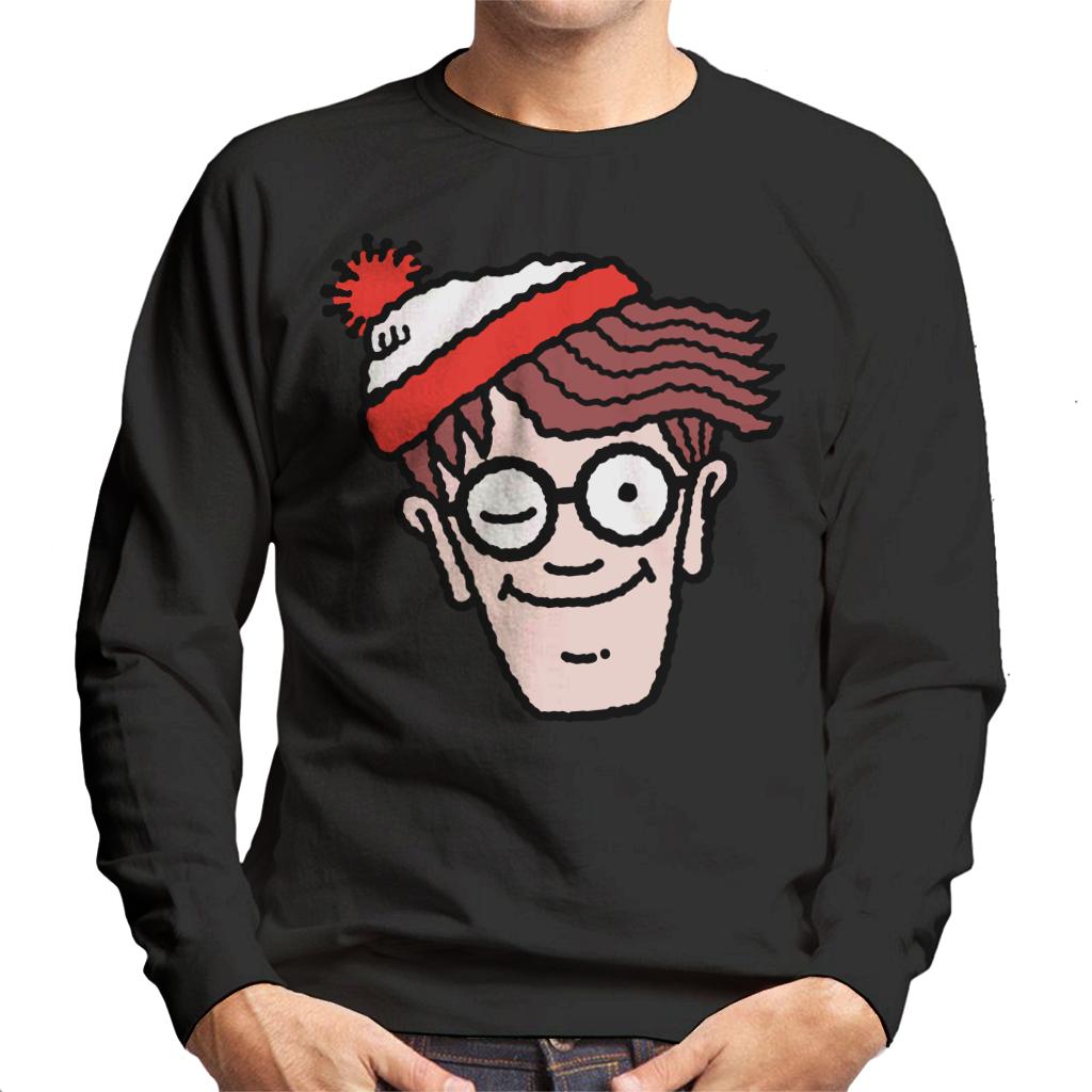 Where's Wally Winking Men's Sweatshirt product image 1