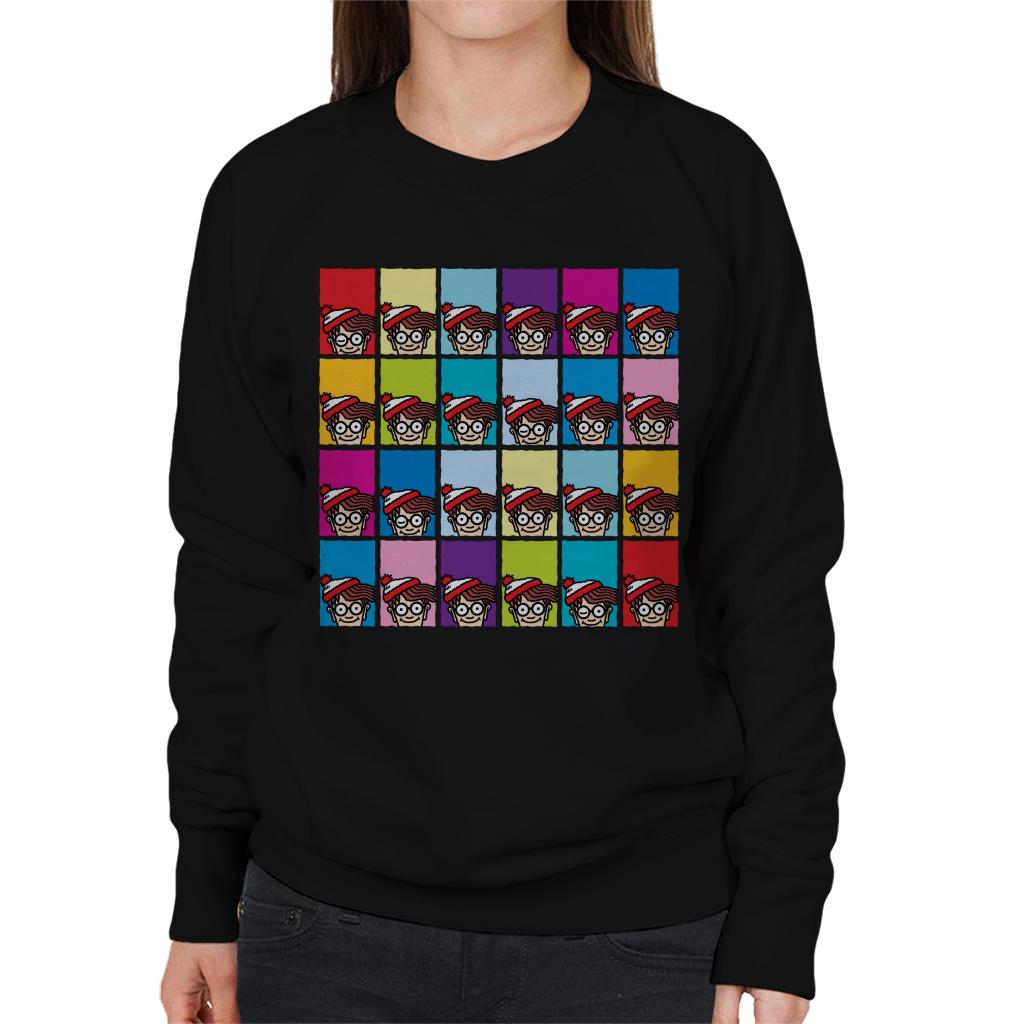 Where's Wally Colourful Tiles Women's Sweatshirt product image 1