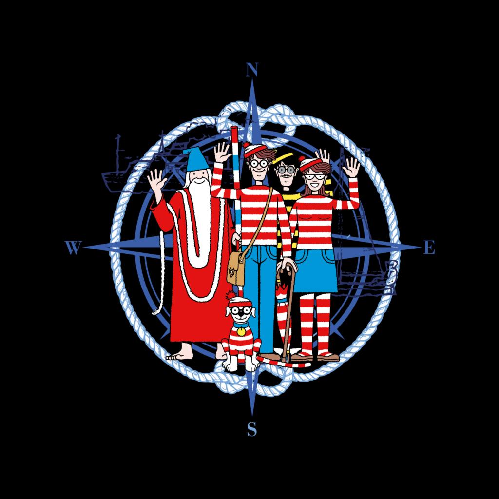 Where's Wally Compass Characters Waving Women's Sweatshirt product image 2