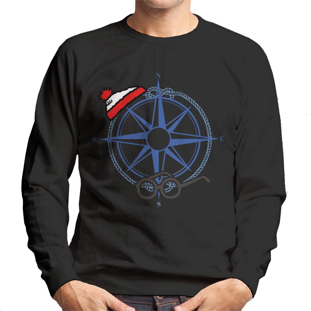 Where's Wally Compass Hat Glasses Men's Sweatshirt