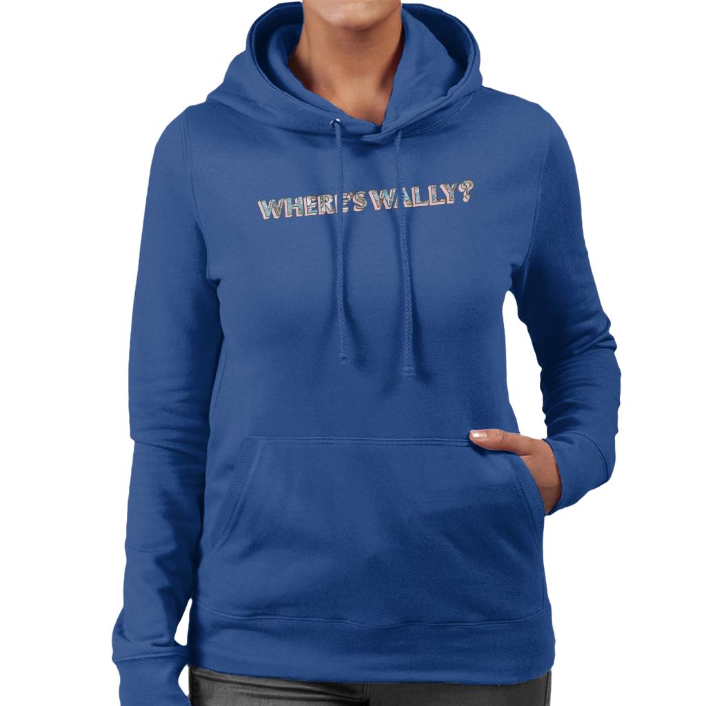 Where's Wally Illustration Text Women's Hooded Sweatshirt product image 4
