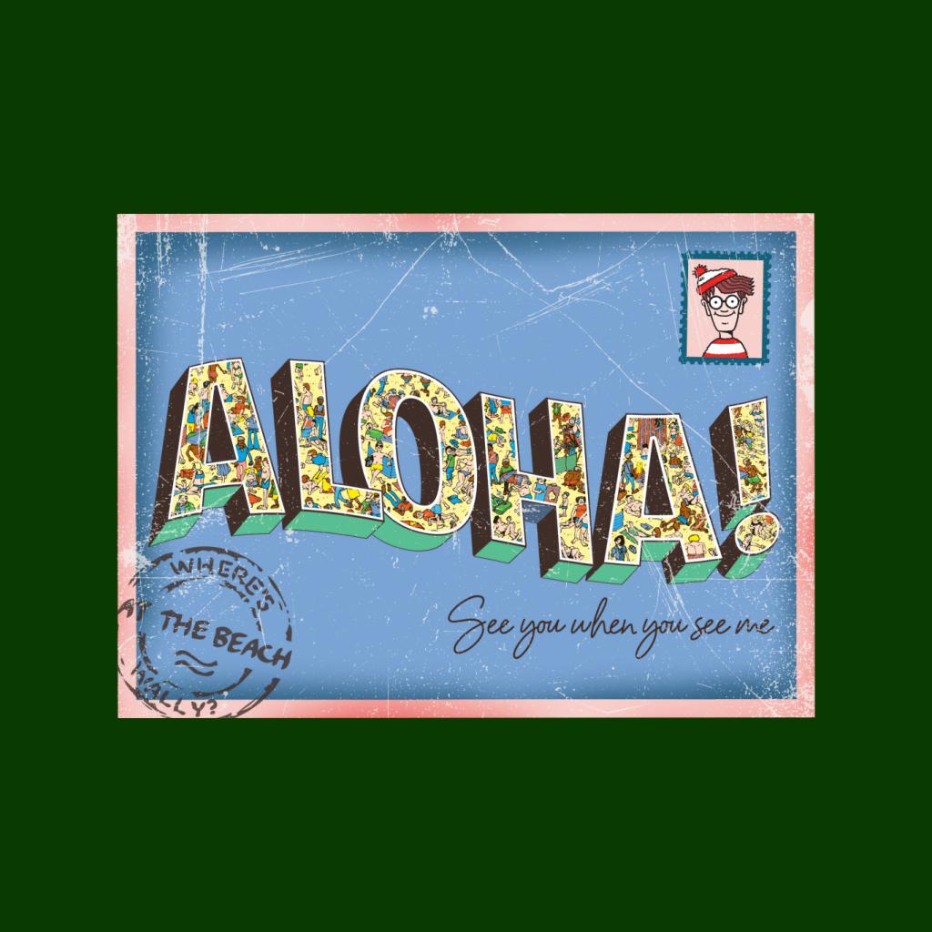 Where's Wally Beach Illustration Aloha Women's Sweatshirt product image 5