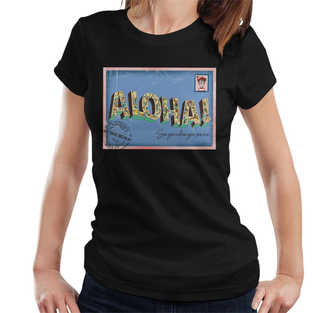 Where's Wally Beach Illustration Aloha Women's T-Shirt product image 1