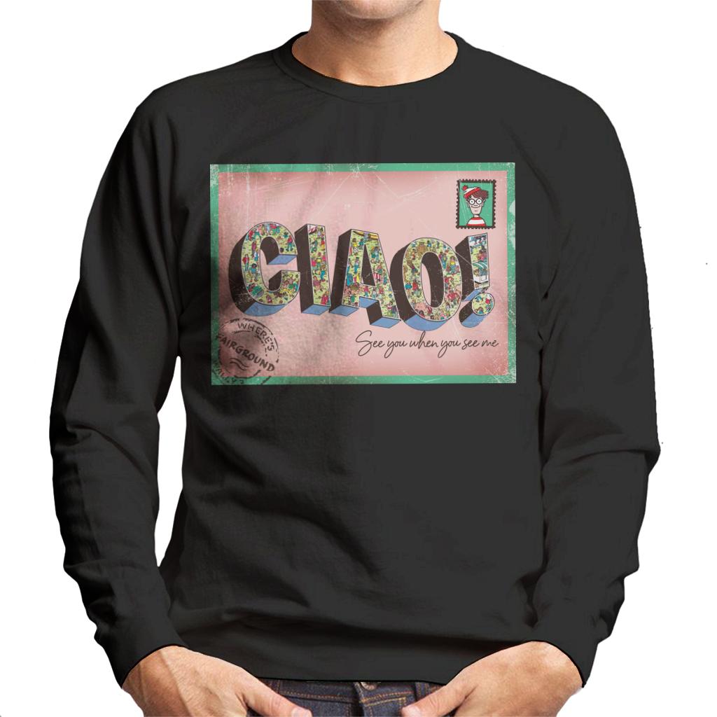 Where's Wally Beach Illustration Ciao Men's Sweatshirt product image 1