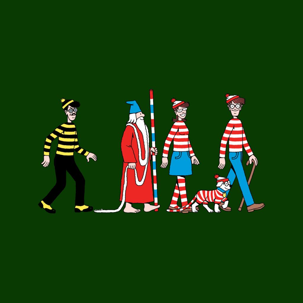 Where's Wally Characters Walking Women's Hooded Sweatshirt product image 5