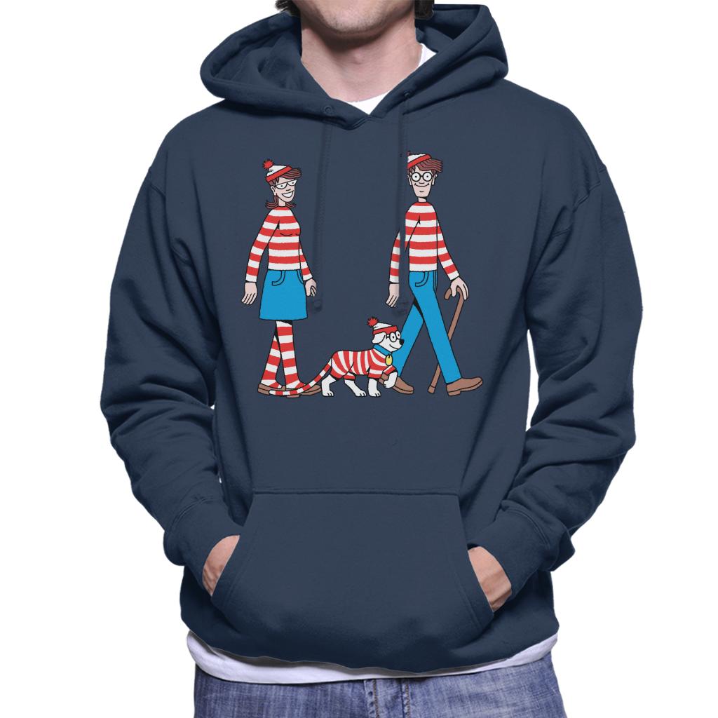 Where's Wally Walking With Wenda And Woof Men's Hooded product image 1