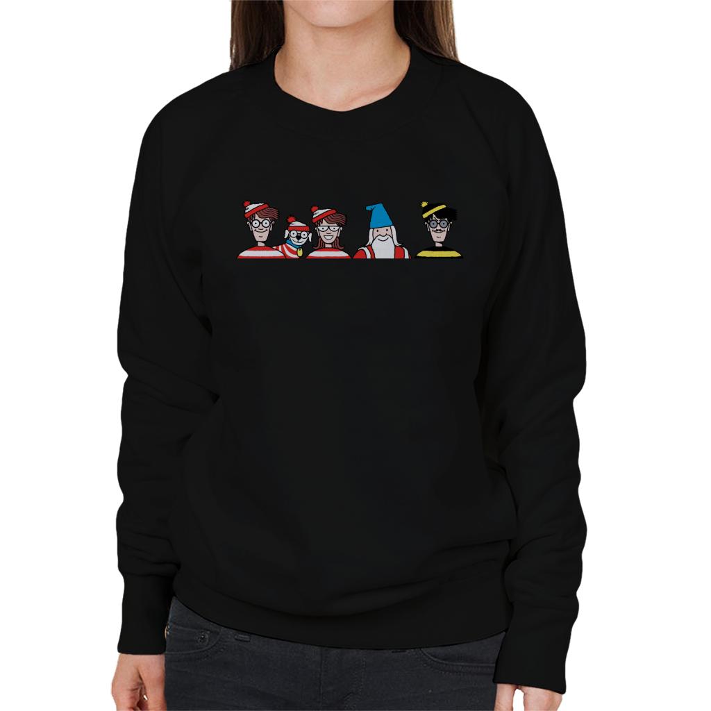 Where's Wally Character Heads Women's Sweatshirt product image 1