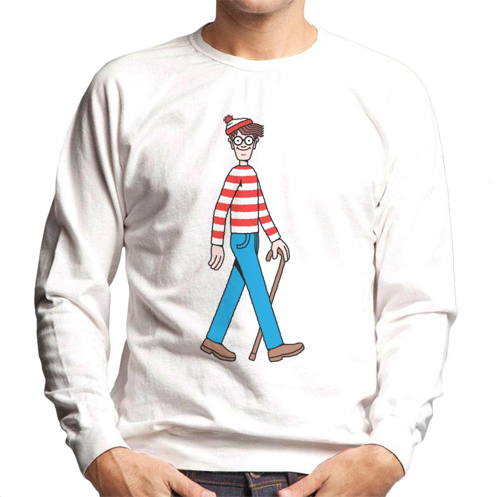 Where's Wally Walking Holding Stick Men's Sweatshirt product image 1