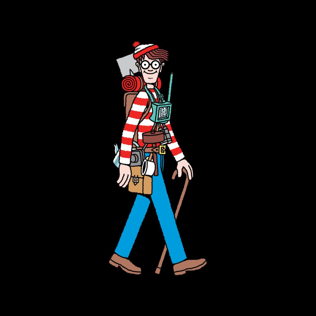 Where's Wally Walking With Camping Gear Men's Hooded product image 2