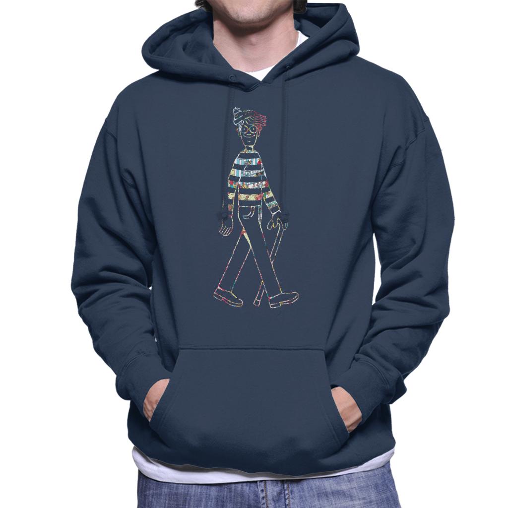 Where's Wally Beach Illustration Outline Men's Hooded product image 4