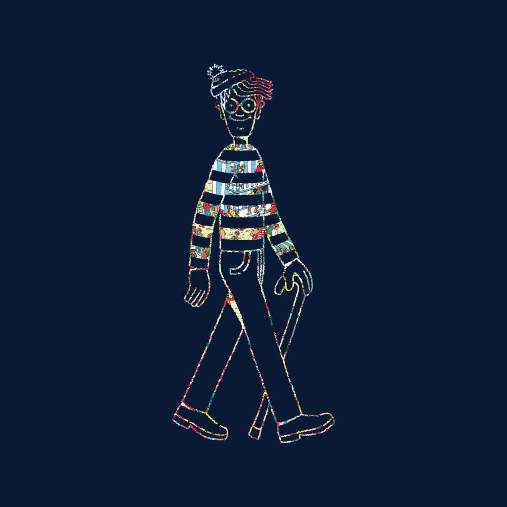 Where's Wally Beach Illustration Outline Men's T-Shirt product image 5