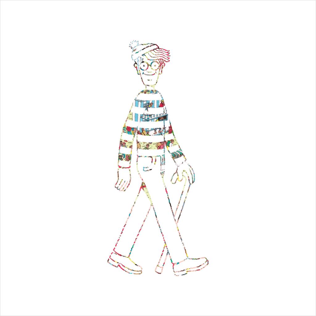 Where's Wally Beach Illustration Outline Men's T-Shirt product image 2