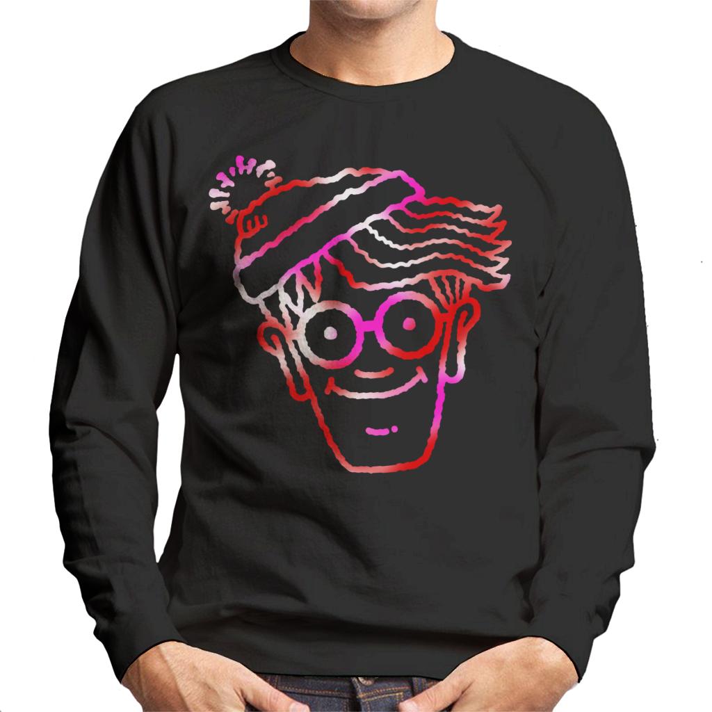 Where's Wally Red And Pink Character Head Outline Men's product image 1