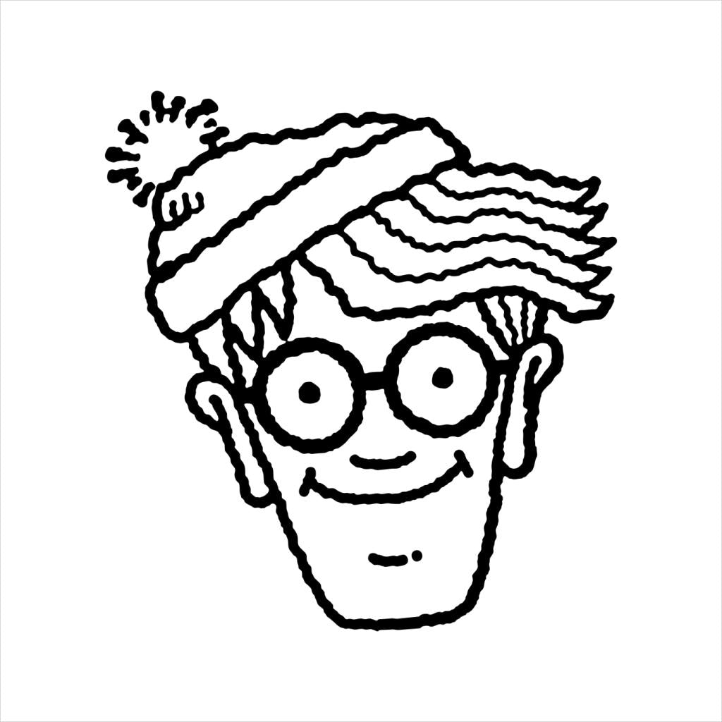 Where's Wally Black Outline Men's T-Shirt product image 2