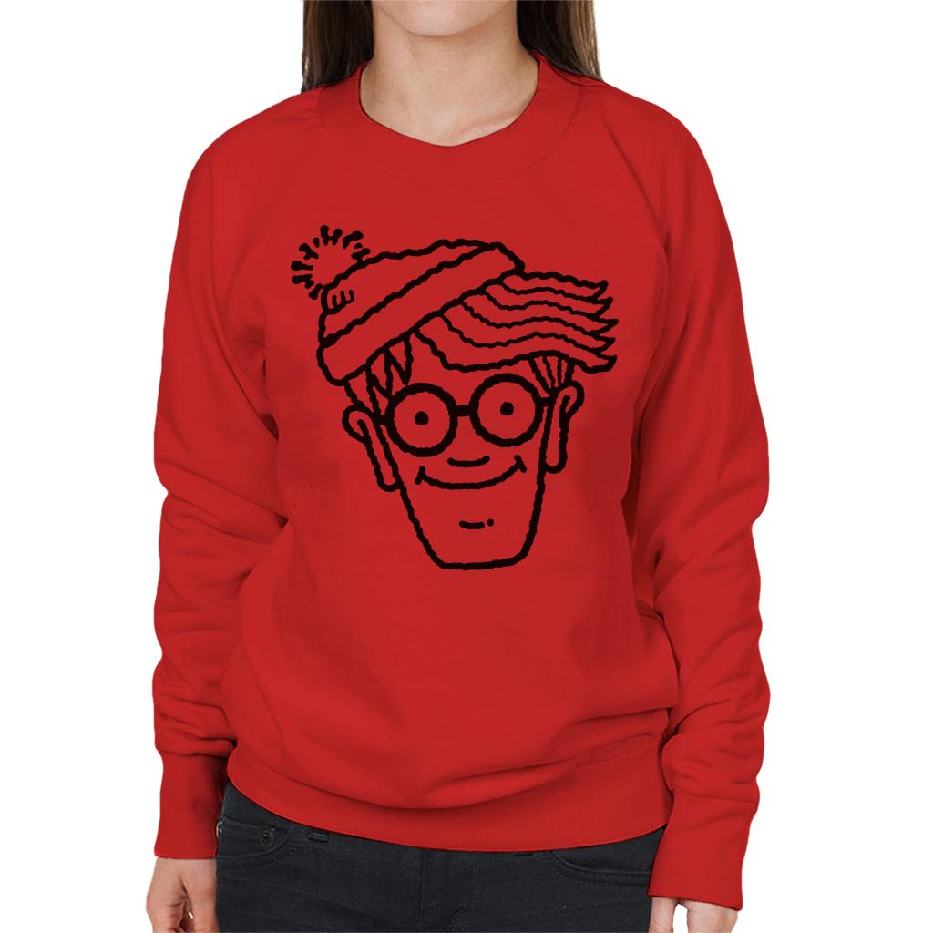 Where's Wally Black Outline Women's Sweatshirt product image 4