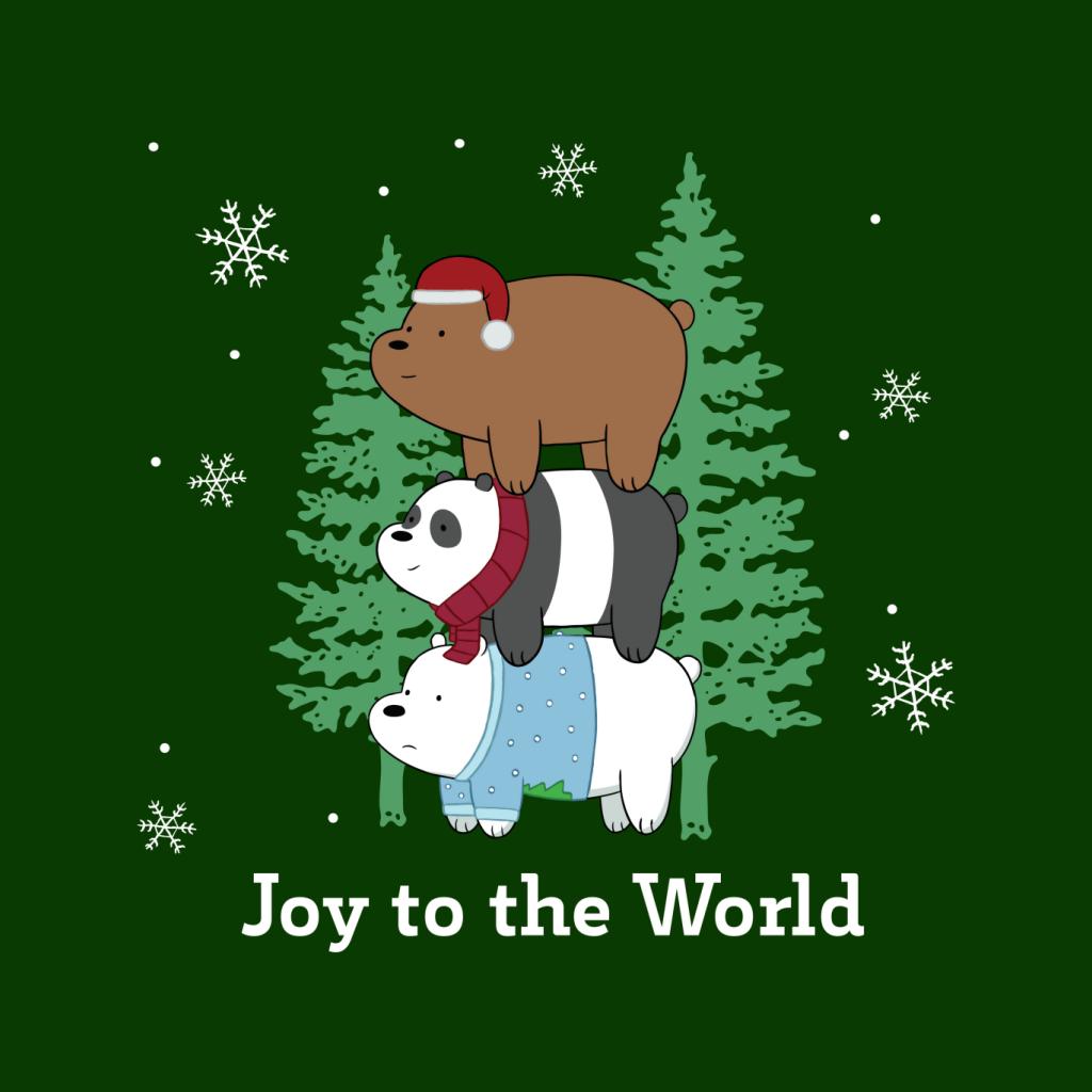 We Bare Bears Christmas Joy To The World Kid's Sweatshirt product image 7