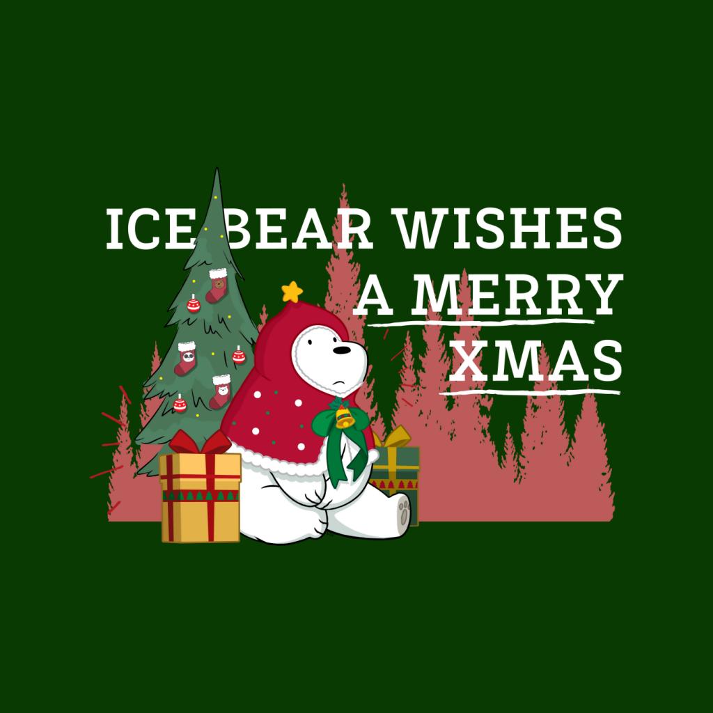 We Bare Bears Christmas Ice Bear Wishes A Merry Xmas product image 5