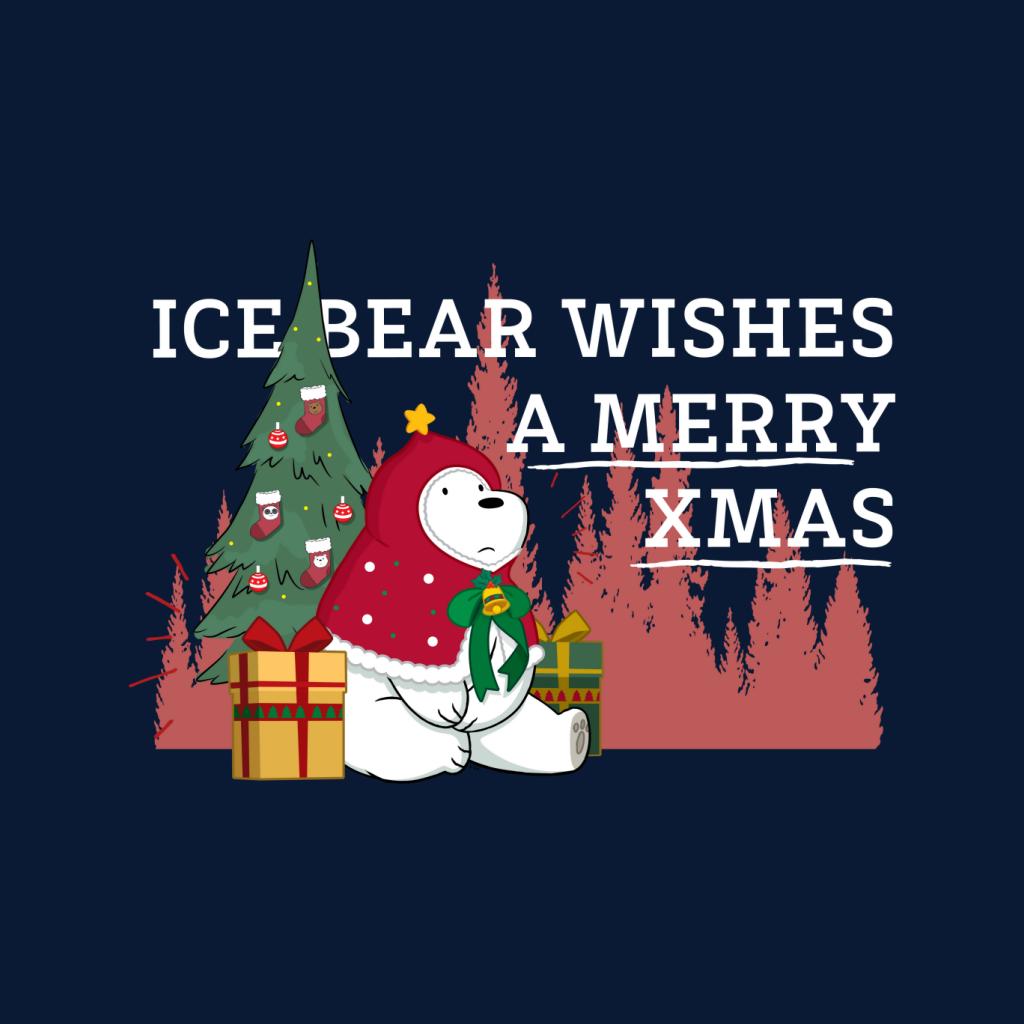 We Bare Bears Christmas Ice Bear Wishes A Merry Xmas product image 2