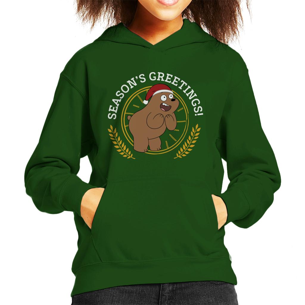 We Bare Bears Christmas Season's Greetings Kid's Hooded product image 6