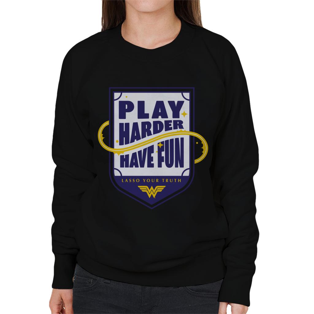 Wonder Woman Sports Play Harder Lasso Your Truth Women's product image 1
