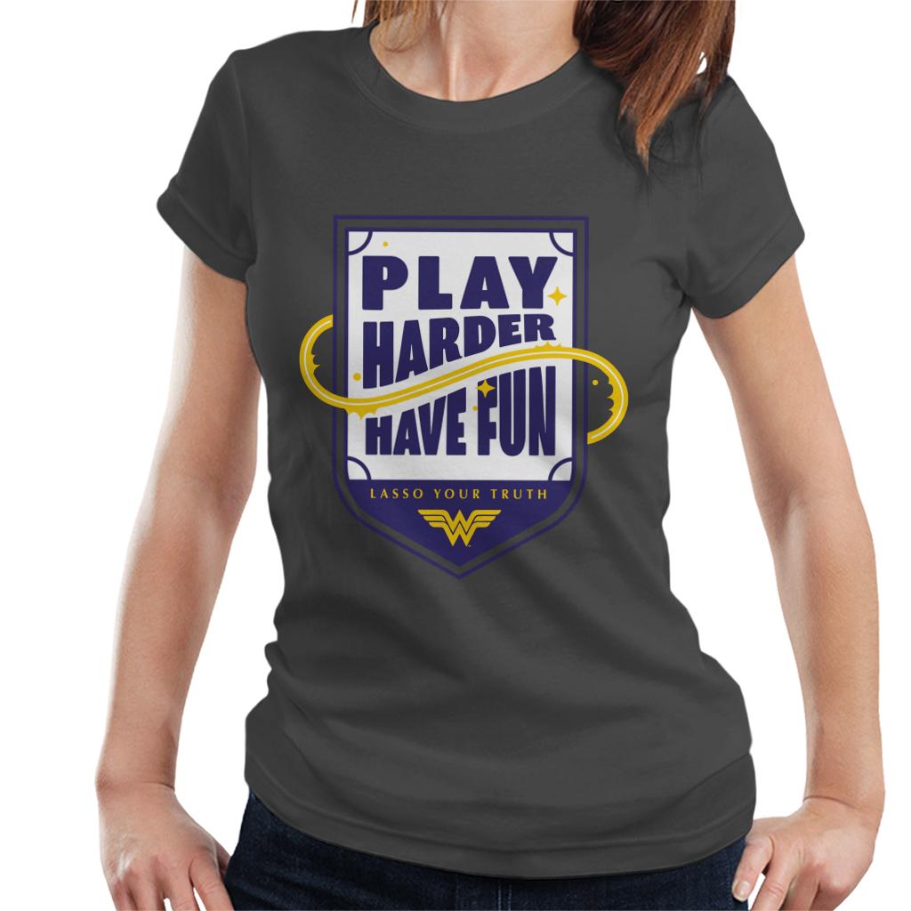 Wonder Woman Sports Play Harder Lasso Your Truth Women's product image 4