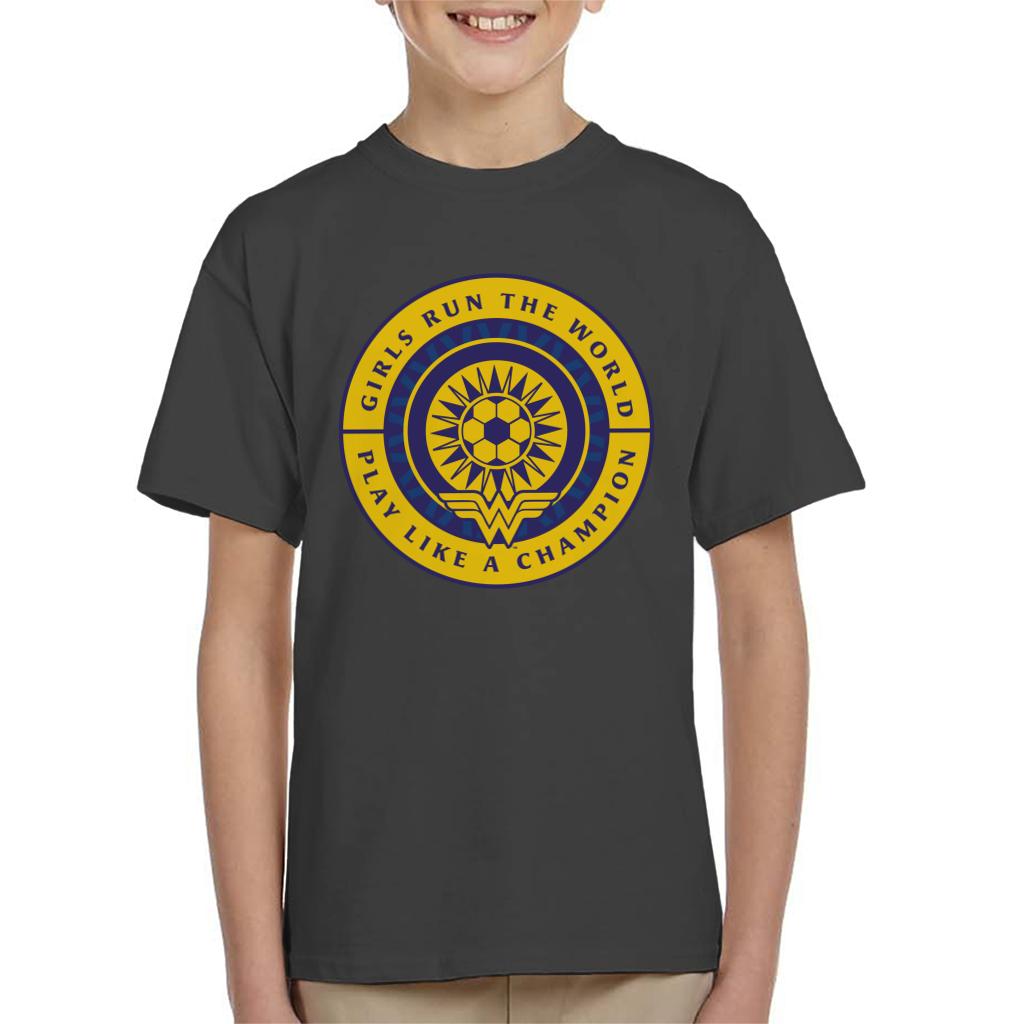 Wonder Woman Sports Girls Run The World Kid's T-Shirt product image 4